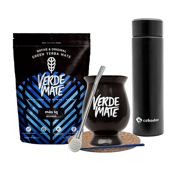 Set Yerba Verde Mate MAS IQ 500g Thermosflasche Mate Becher Mate Tee