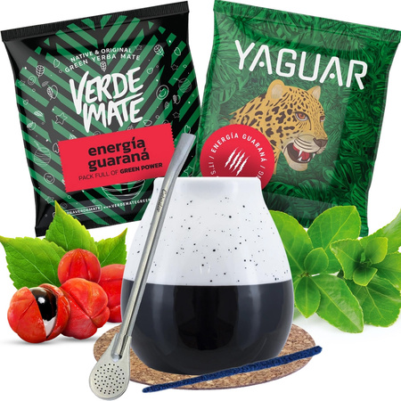 Yerba Verde Mate Bombilla Matero Zubehör Set