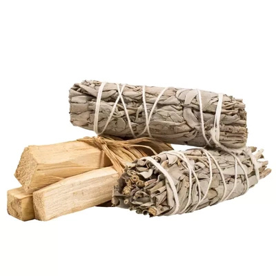 2x Weißer Salbei+Palo Santo Reinigungsset