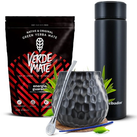 Mate Tee Set Verde Mate 400g 0,4kg Thermosflasche LED