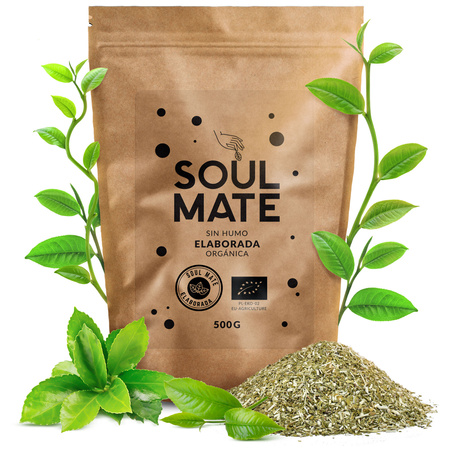 Mate Tee Set Soul Mate Elaborada 500g 0,5kg Yerbomos + Kalebasse + Bombilla