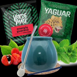 Yerba Verde Mate Matero Bombilla Zubehör Set