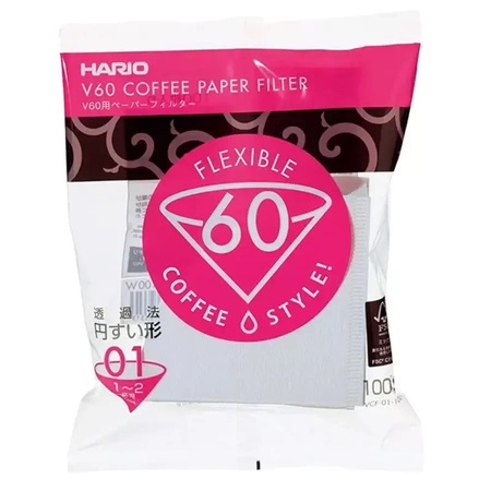 Papier-Kaffeefilter für Dripper Hario V60-01 (100 Stücke)