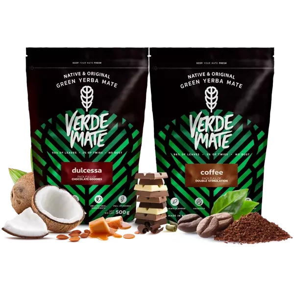 Yerba Verde Mate Coffee Kaffee Dulcessa Schokolade