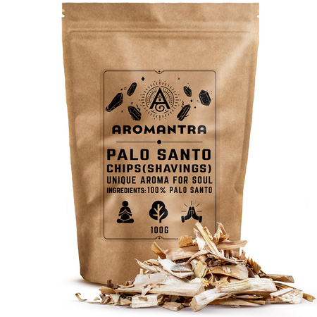 Set aus palo santo premium-Spänen, Räuchergefäß und Räucherkohle