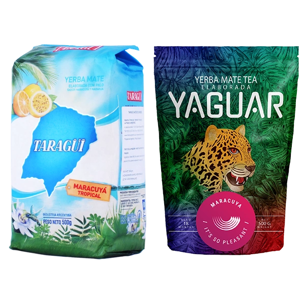 Yerba Mate Taragui Maracuya Yaguar 2x500 2x0,5 1kg