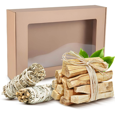 Geschenk-Set Palo Santo + Weißer Salbei Weihrauch