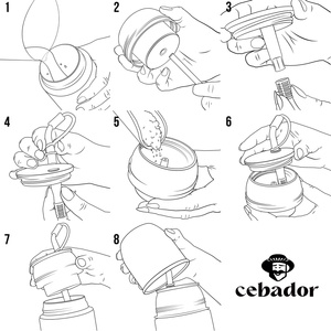 Yerbomos 5.0 – 650 ml – Mate Becher, Thermosflasche und Bombilla in einem Zubehör (grau)