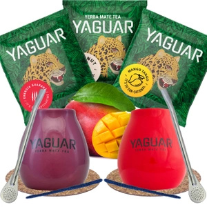 Yerba Mate Set für Paare Yaguar Frucht