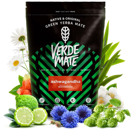 Yerba Verde Mate Ashwagandha 500g Thermoskannen-Set 