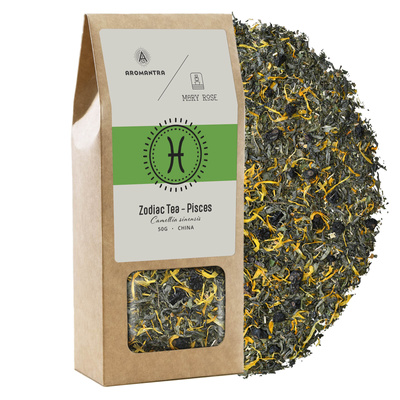 Aromantra x Mary Rose – Sternzeichen-Tee – Fische (grüner Tee) 50 g