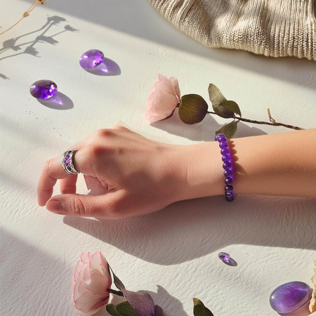 Armband mit Amethyst