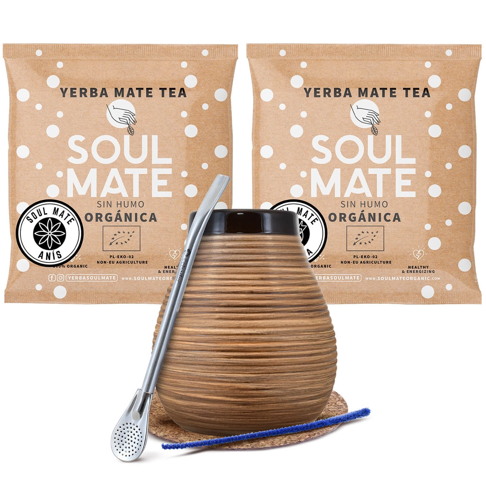 Yerba mate Satz Bombilla Kalebasse BIO - Mate Tee Kaufen